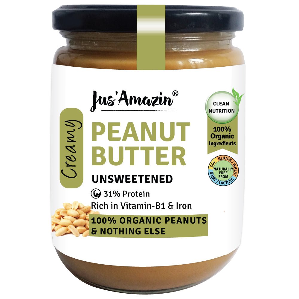 Creamy Organic Peanut Butter - Unsweetened - Suspire