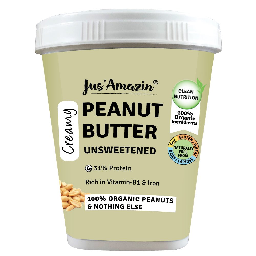 Creamy Organic Peanut Butter - Unsweetened - Suspire