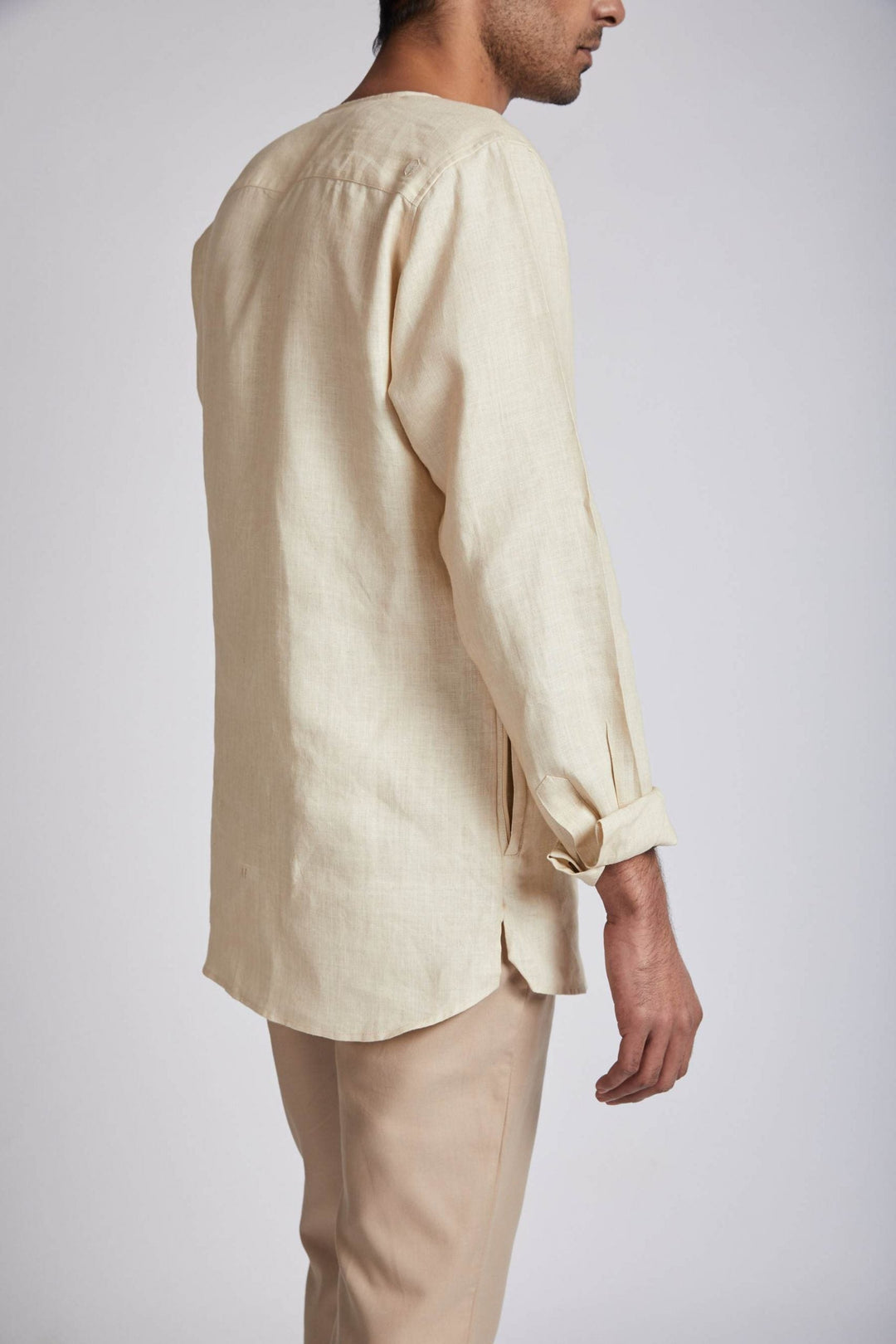 Crescent V Neck Kurta - Suspire