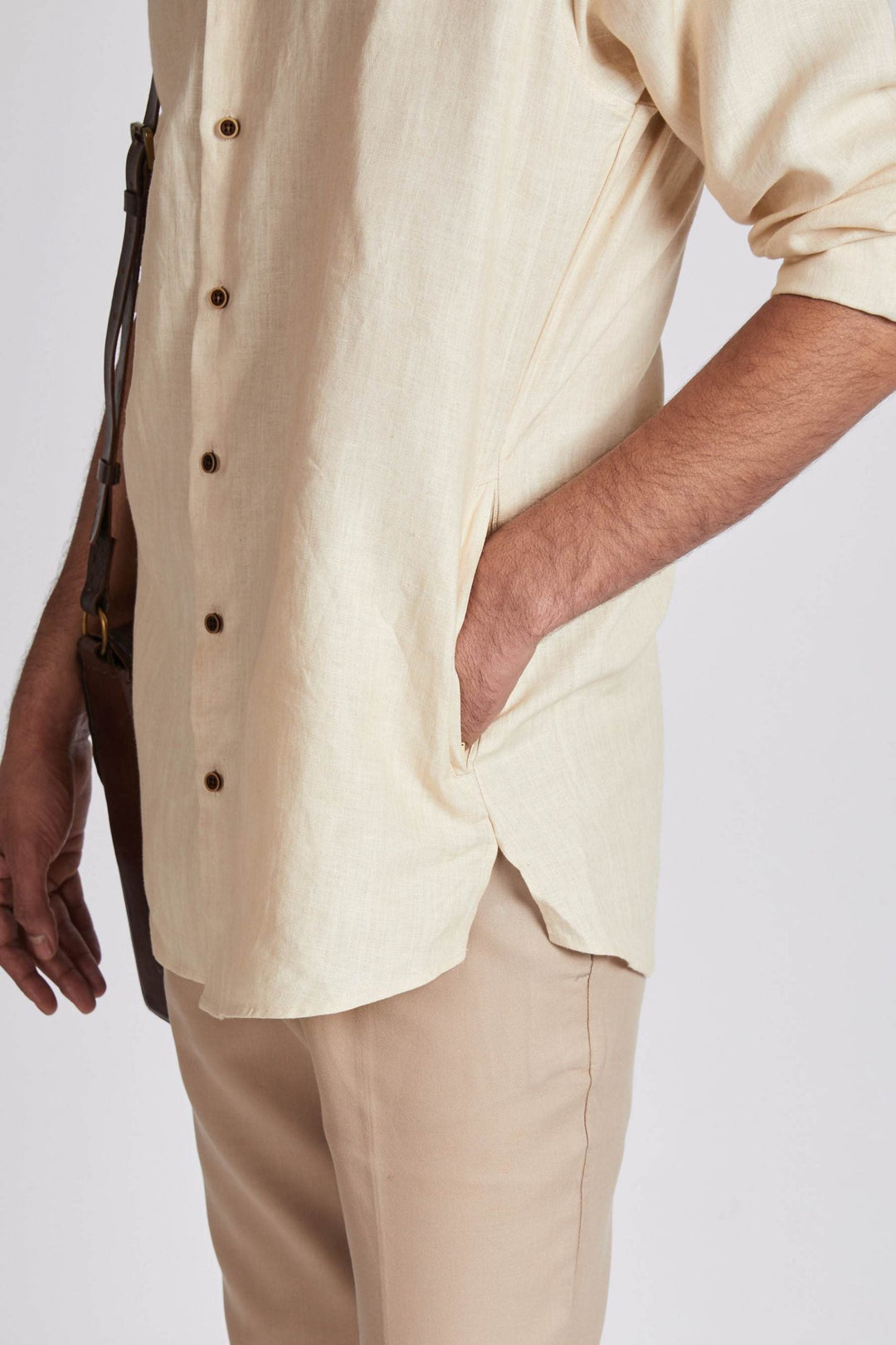 Crescent V Neck Kurta - Suspire