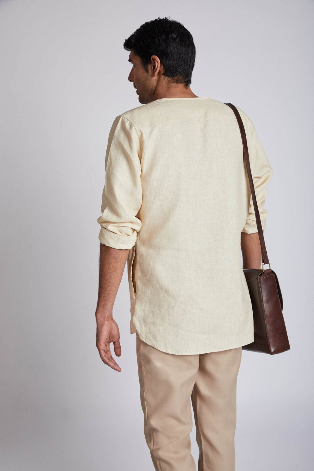 Crescent V Neck Kurta - Suspire