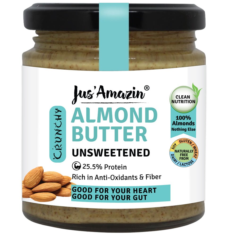 Crunchy Almond Butter - Unsweetened - Suspire