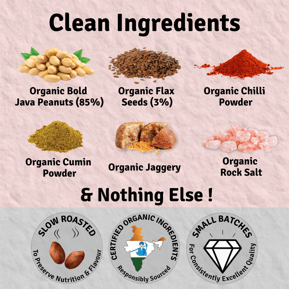 Crunchy Organic Peanut Flax Chutney – Spicy Podi - Suspire
