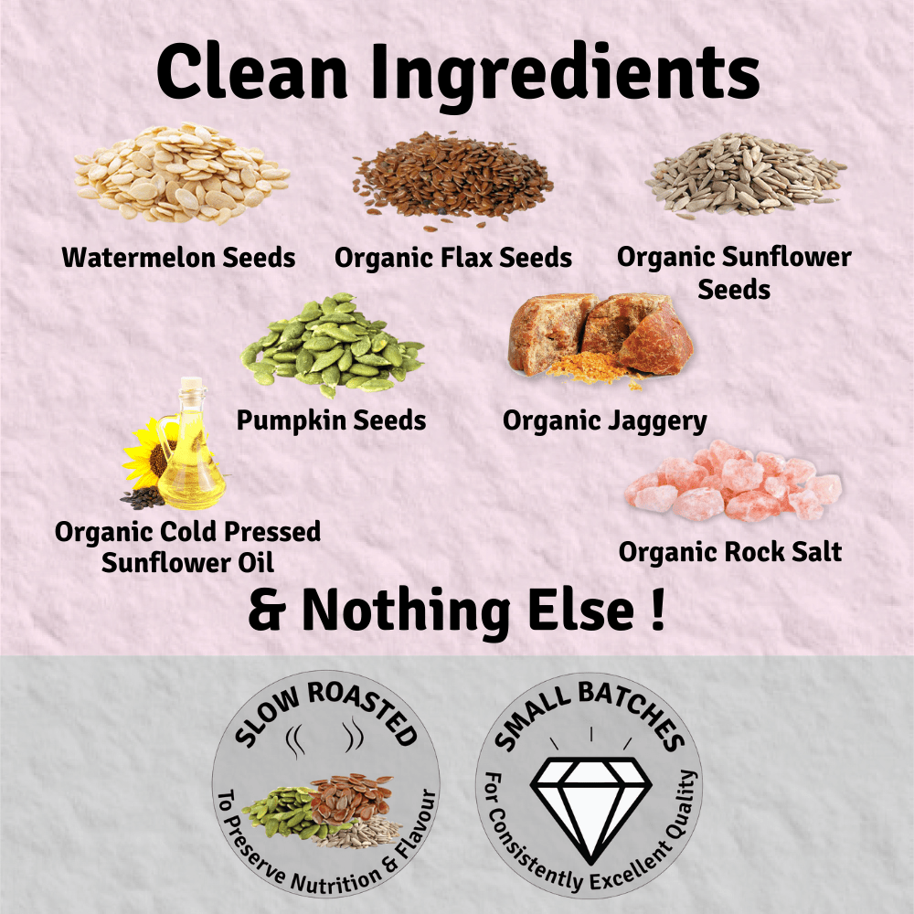 Crunchy Seed Butter – Mixed Seeds, with Flax and Sunflower Seeds - Suspire