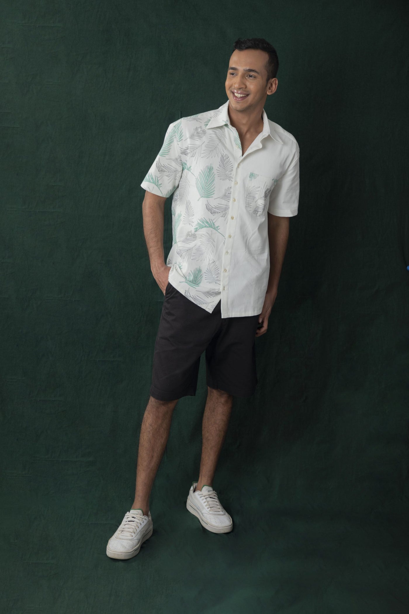 Tropical Palm Men's Brunch Shirt