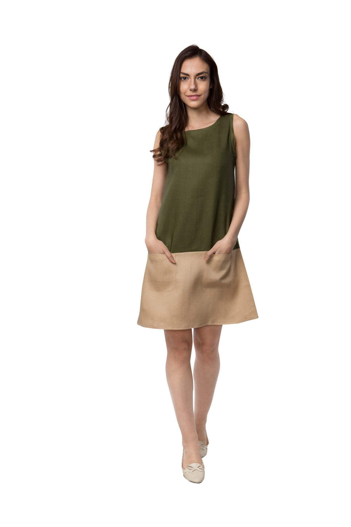 Dew Colour Block Dress - Suspire