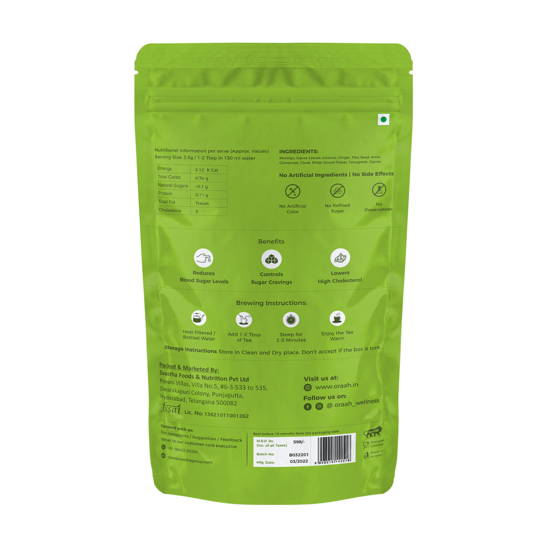 Oraah Sugar Balance Tea for Diabetes, 100gms
