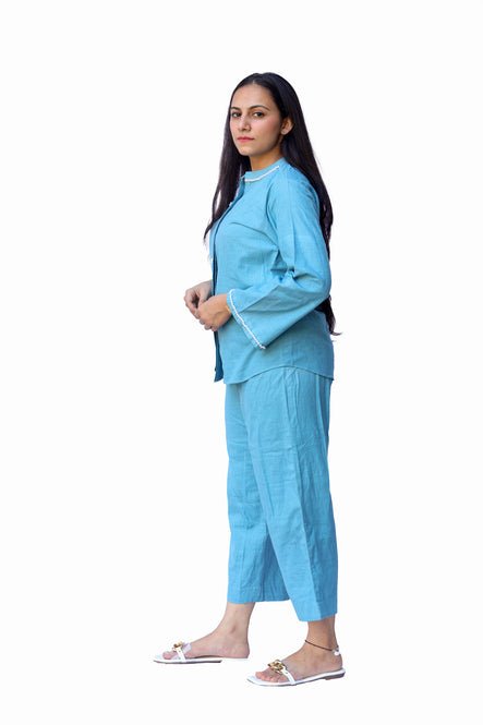 Diti Blue Top and Pant - Suspire