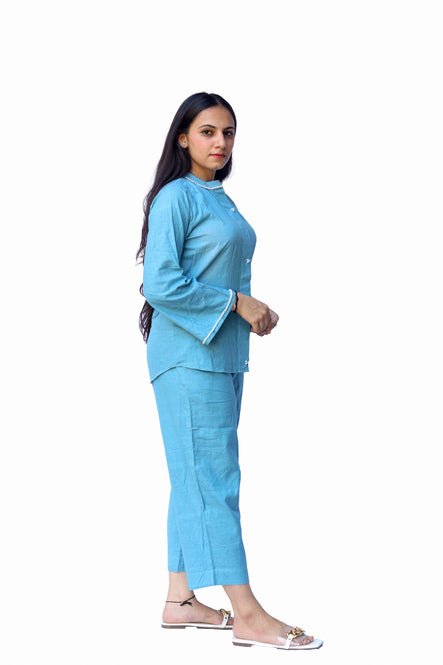 Diti Blue Top and Pant - Suspire