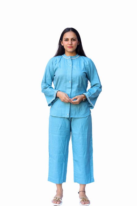 Diti Blue Top and Pant - Suspire