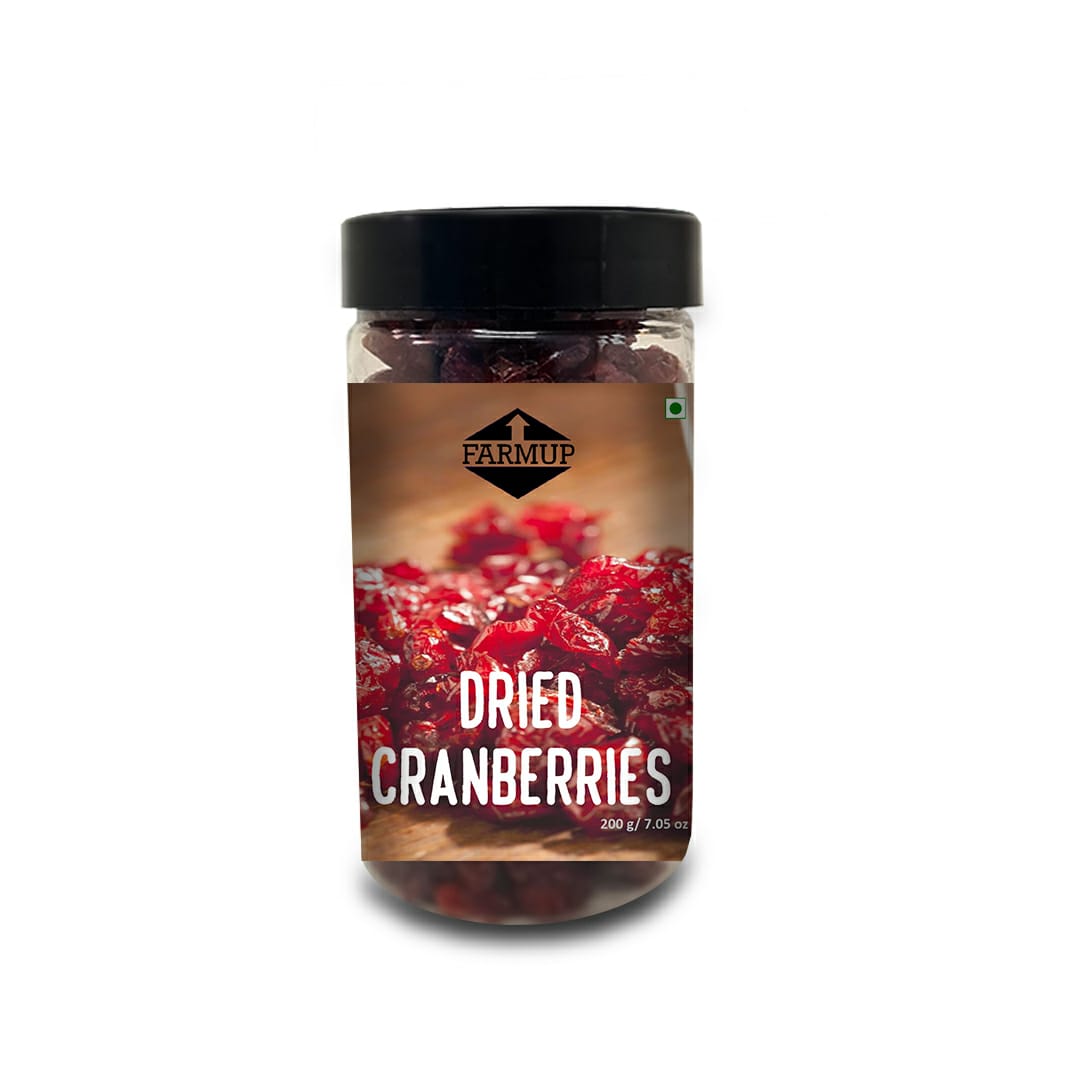 Dried Cranberries, Unsweetened, Raw, Sundried - Suspire