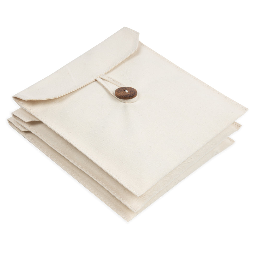 Akiiko Sandwich Bags | Cotton Canvas | Pack of 3