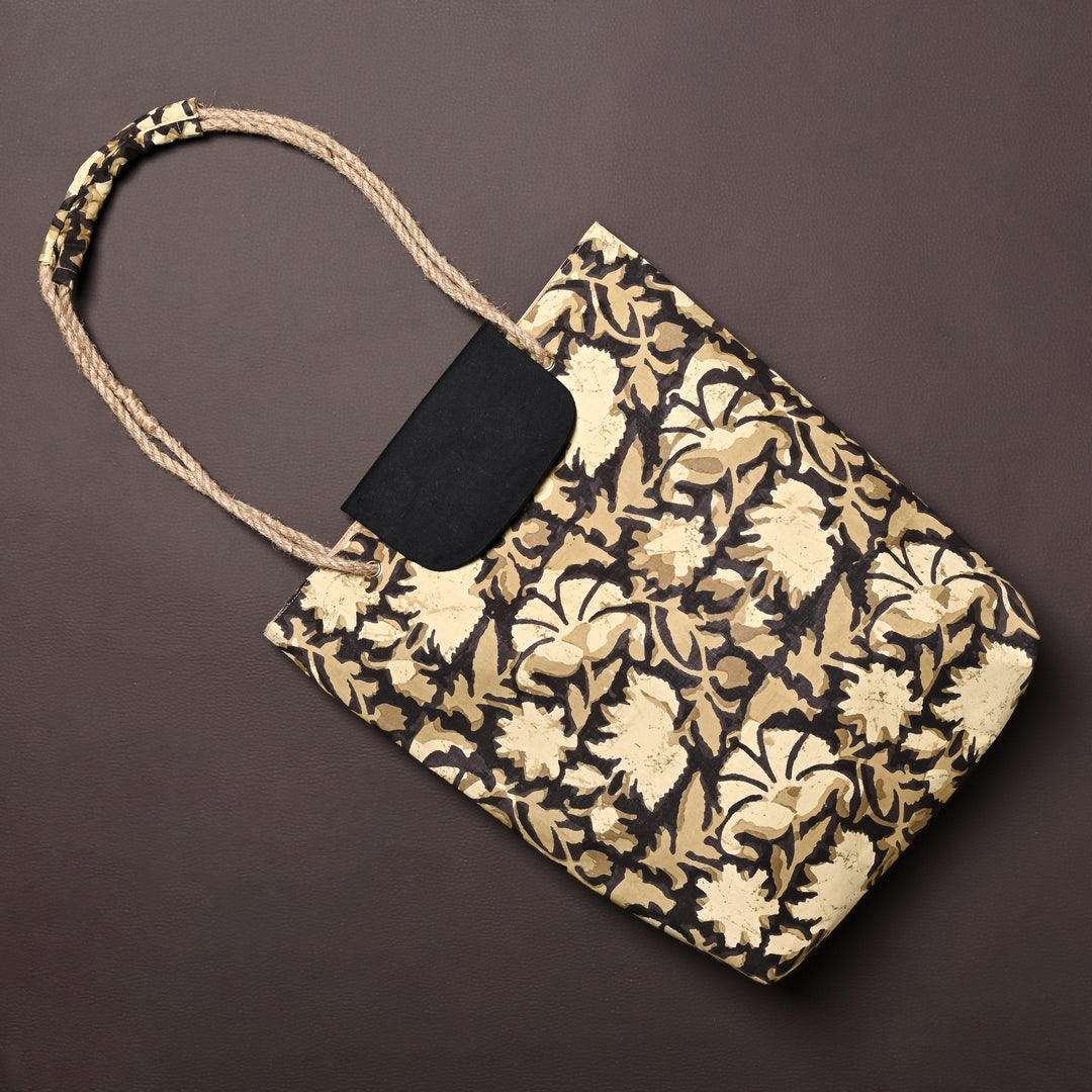 Earthy Printed Cloth Bag - Suspire