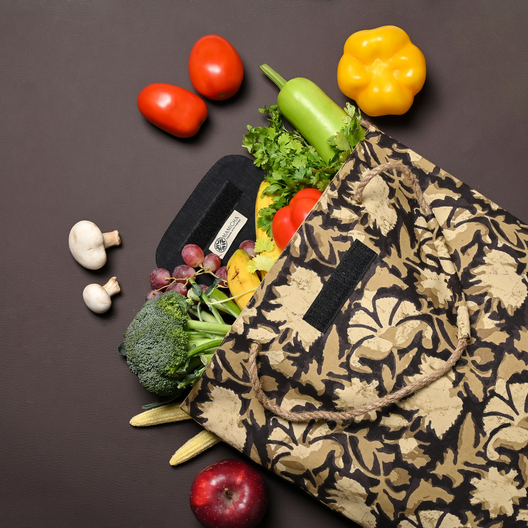 Earthy Printed Cloth Bag - Suspire