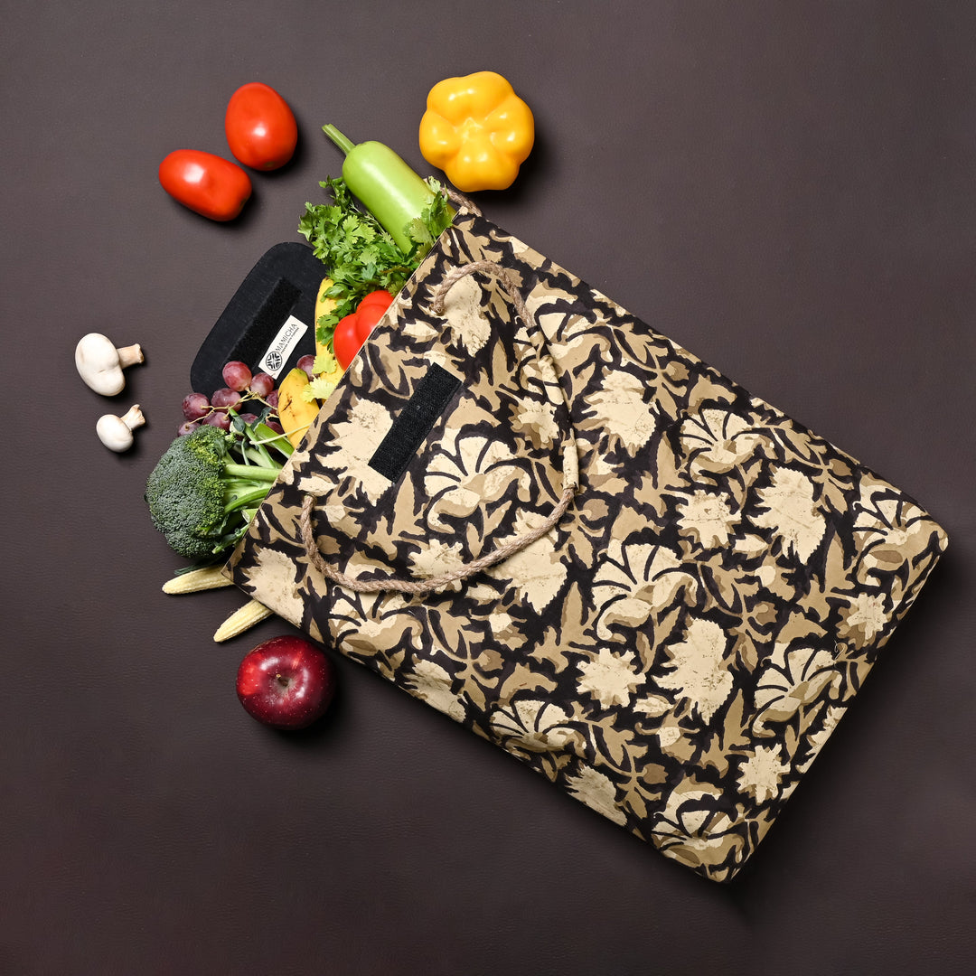 Earthy Printed Cloth Bag - Suspire