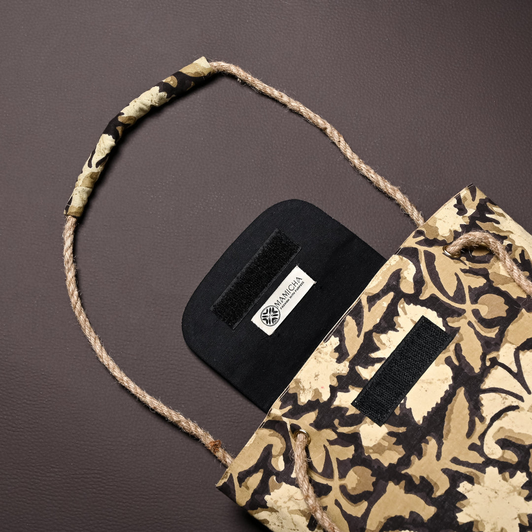 Earthy Printed Cloth Bag - Suspire