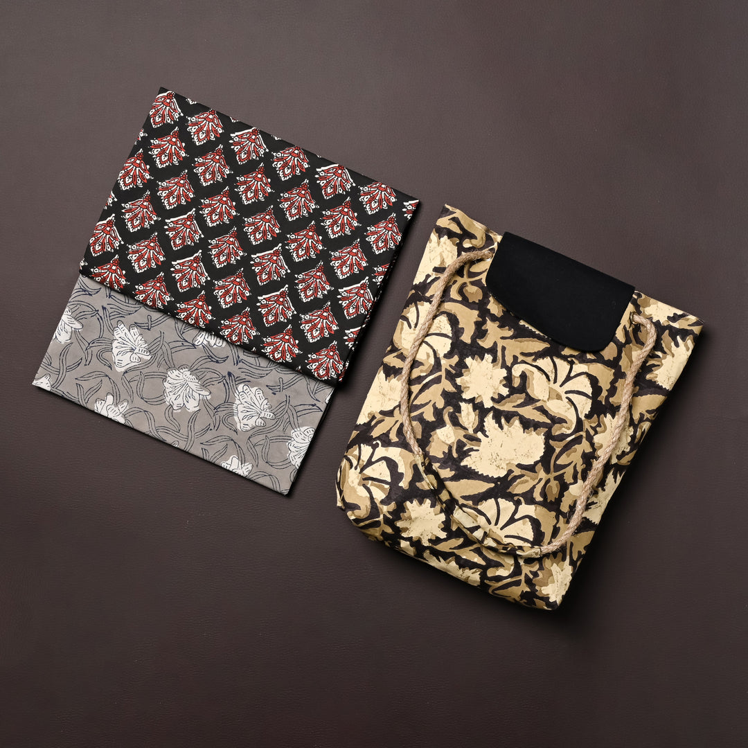 Earthy Printed Cloth Bag - Suspire