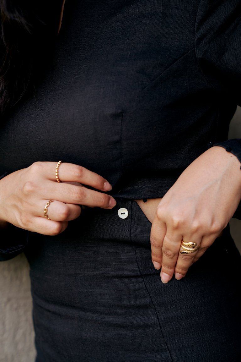 Ebony Ash Slate Dress - Suspire