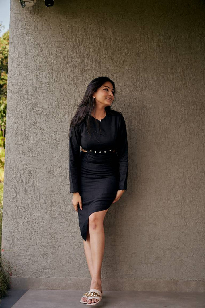 Ebony Ash Slate Dress - Suspire