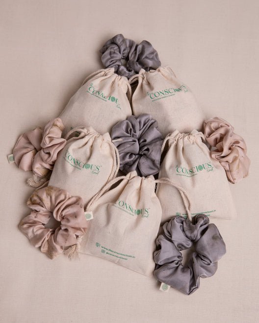 Eco-printed Scrunchies - Set of 4 - Suspire
