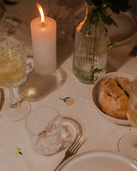 Little Bit  Of heaven Embroidered khadi cotton table cloth