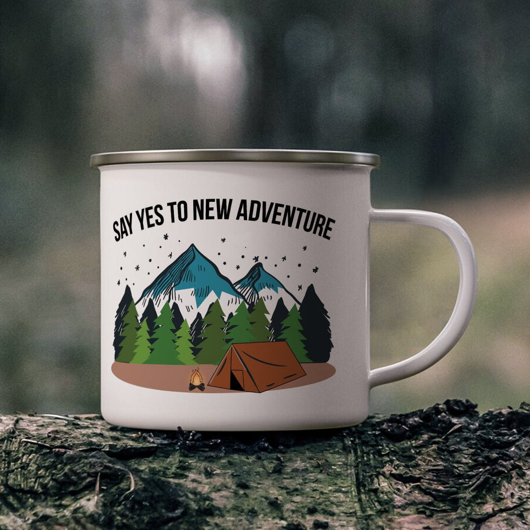 Enamel Designer Coffee Mug (Wanderlust) - Suspire