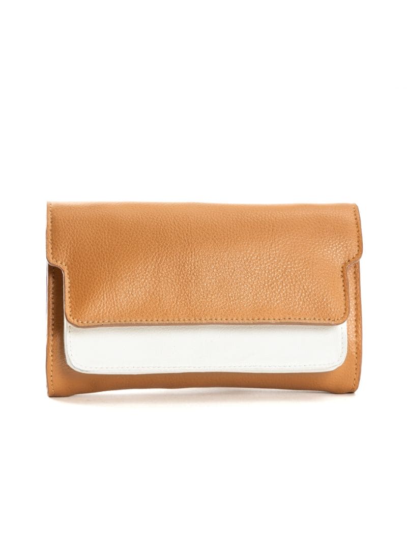 Fides - caramel & white wallet