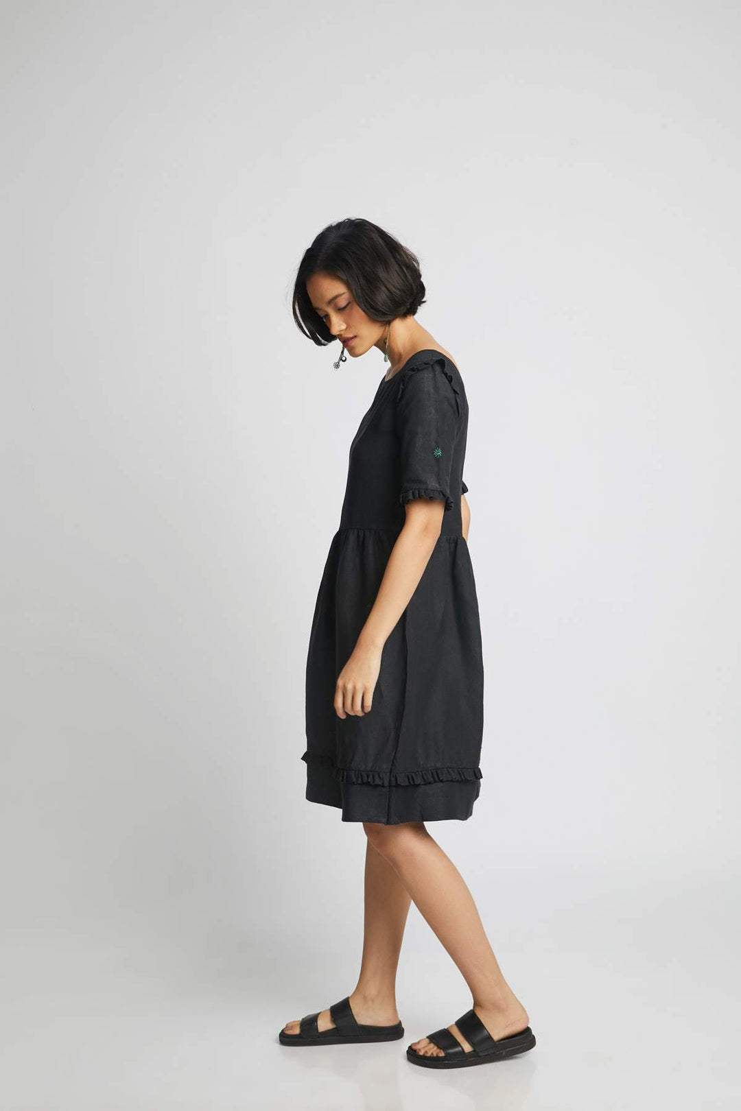 Flare Ruffled Dress - Suspire