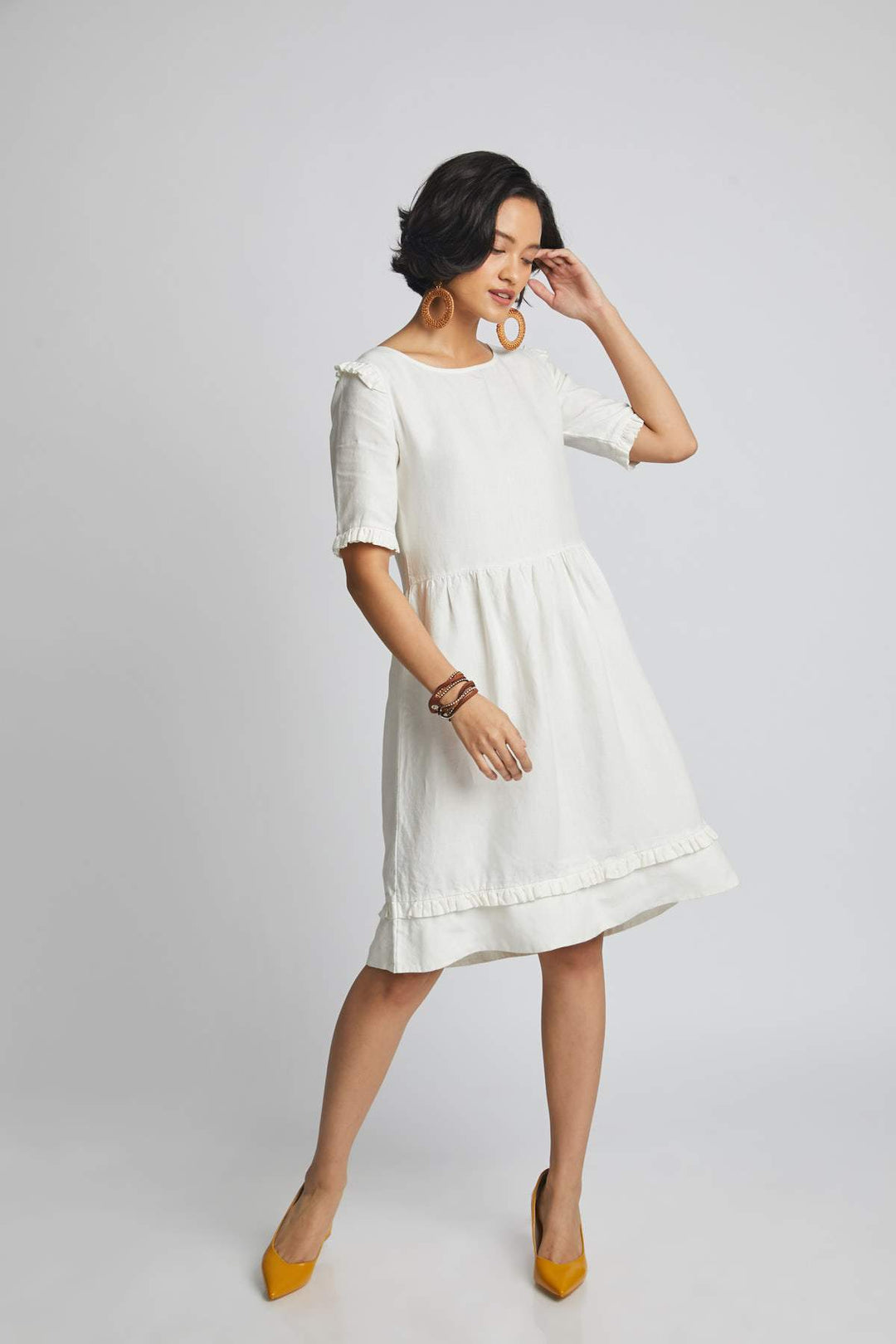 Flare Ruffled Dress - Suspire