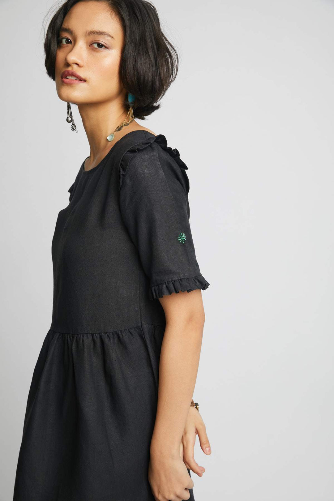 Flare Ruffled Dress - Suspire