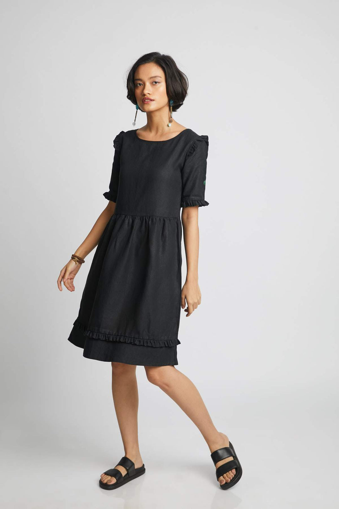 Flare Ruffled Dress - Suspire