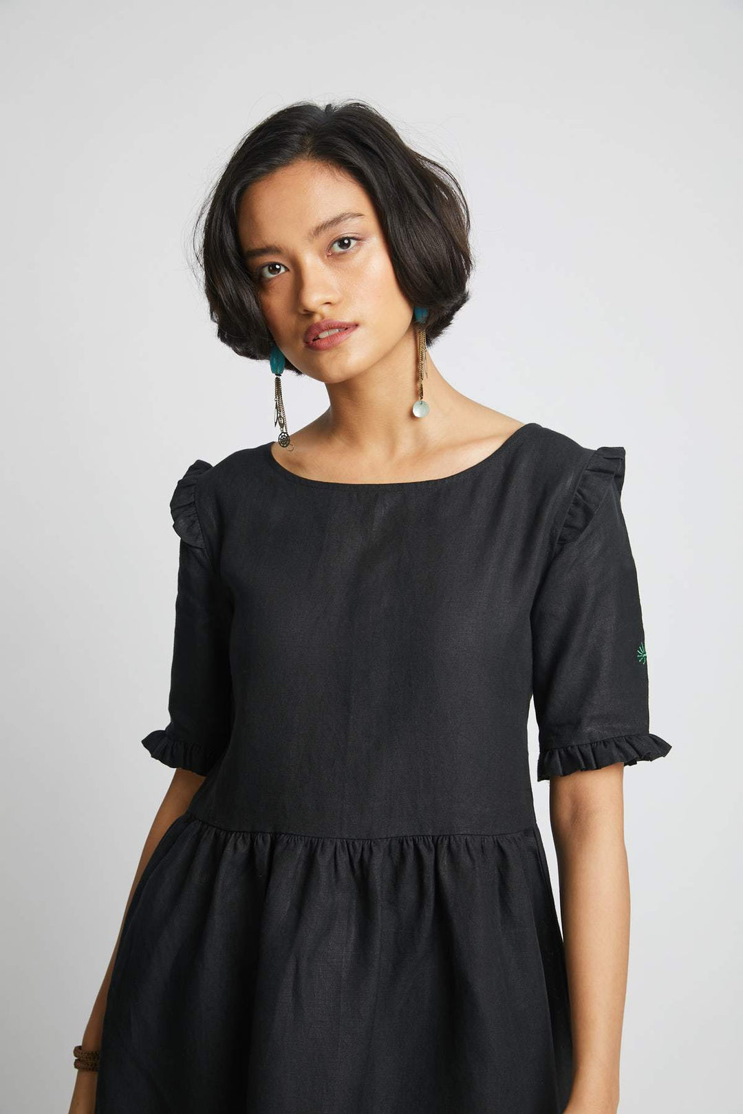 Flare Ruffled Dress - Suspire