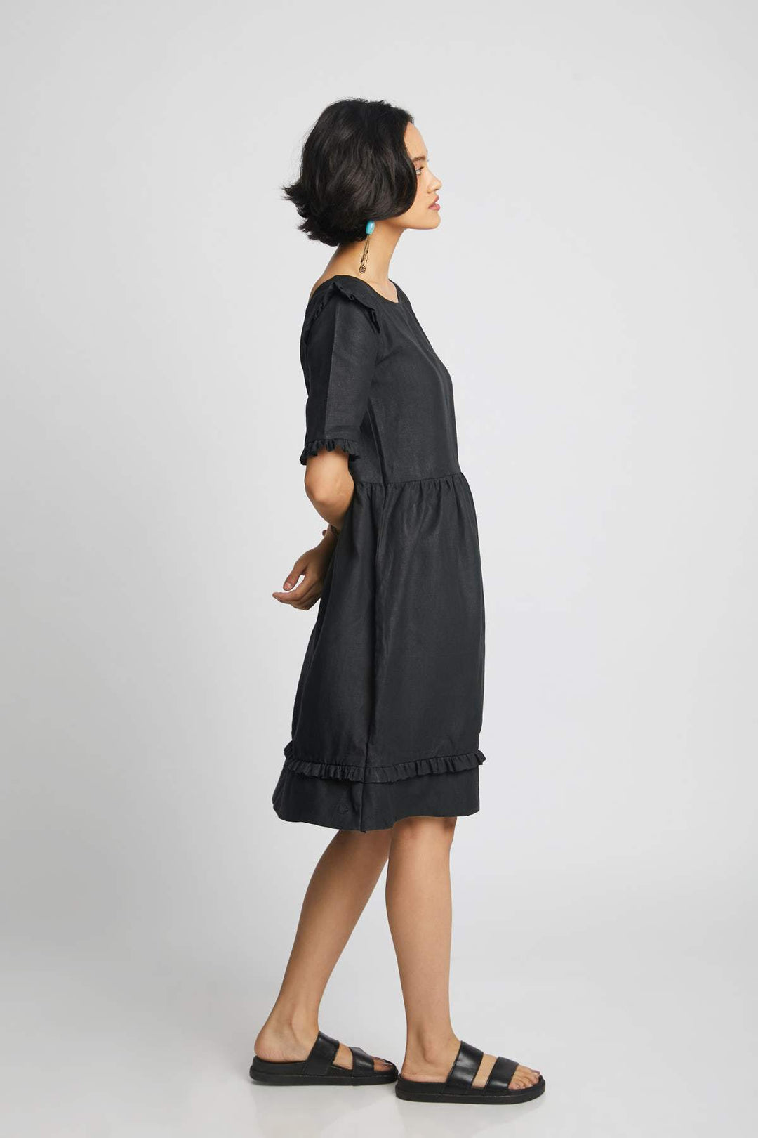 Flare Ruffled Dress - Suspire