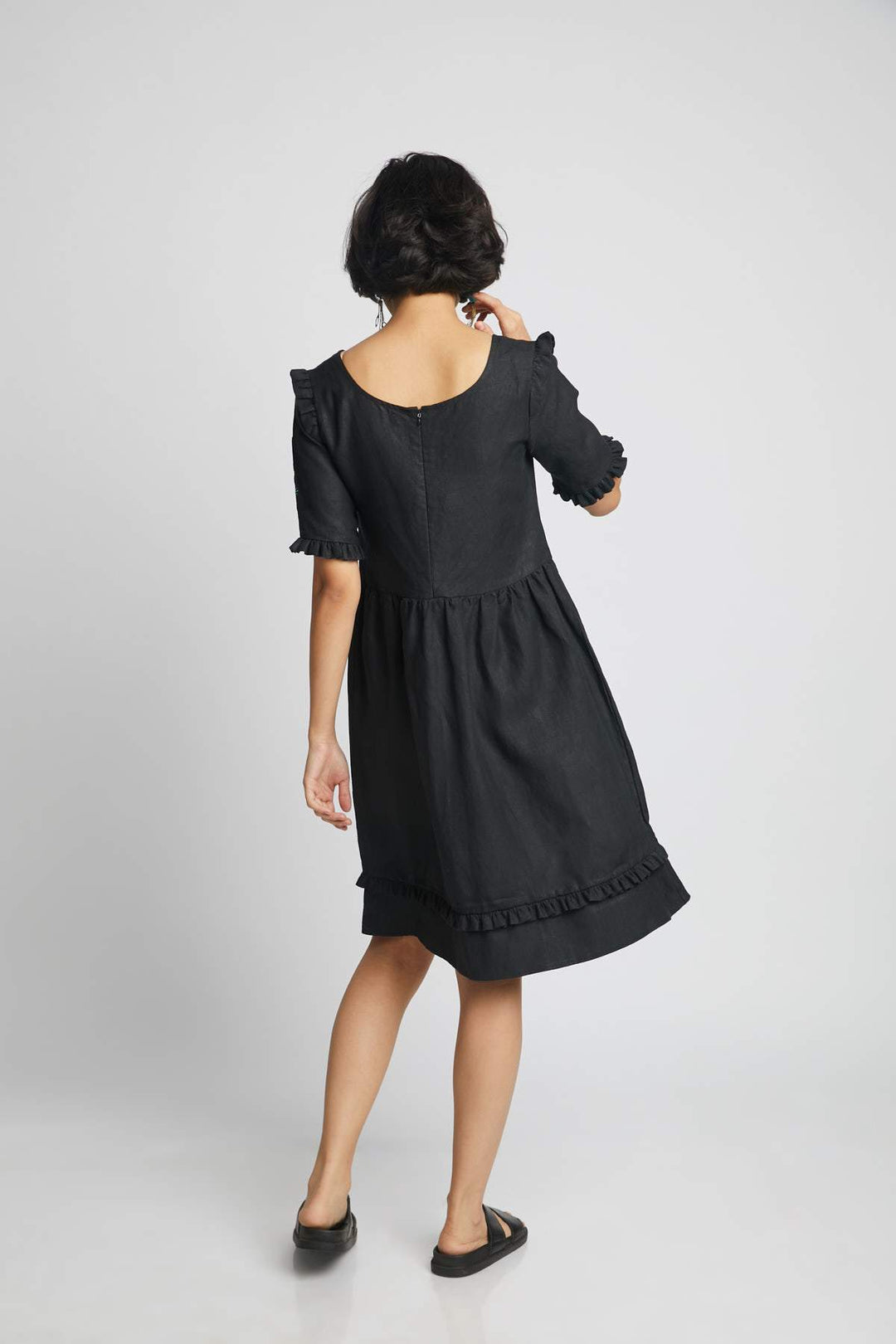 Flare Ruffled Dress - Suspire