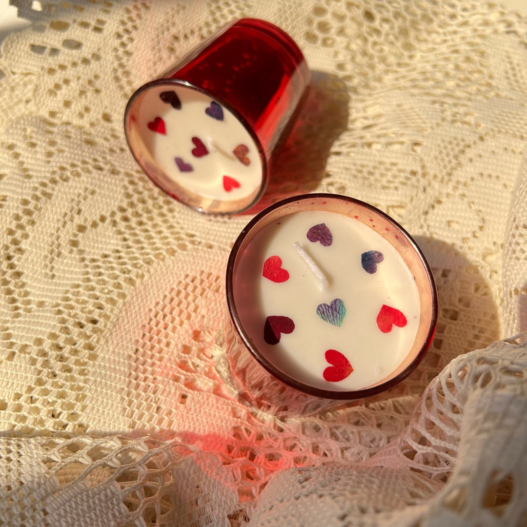 Floral Heart Candles - Suspire