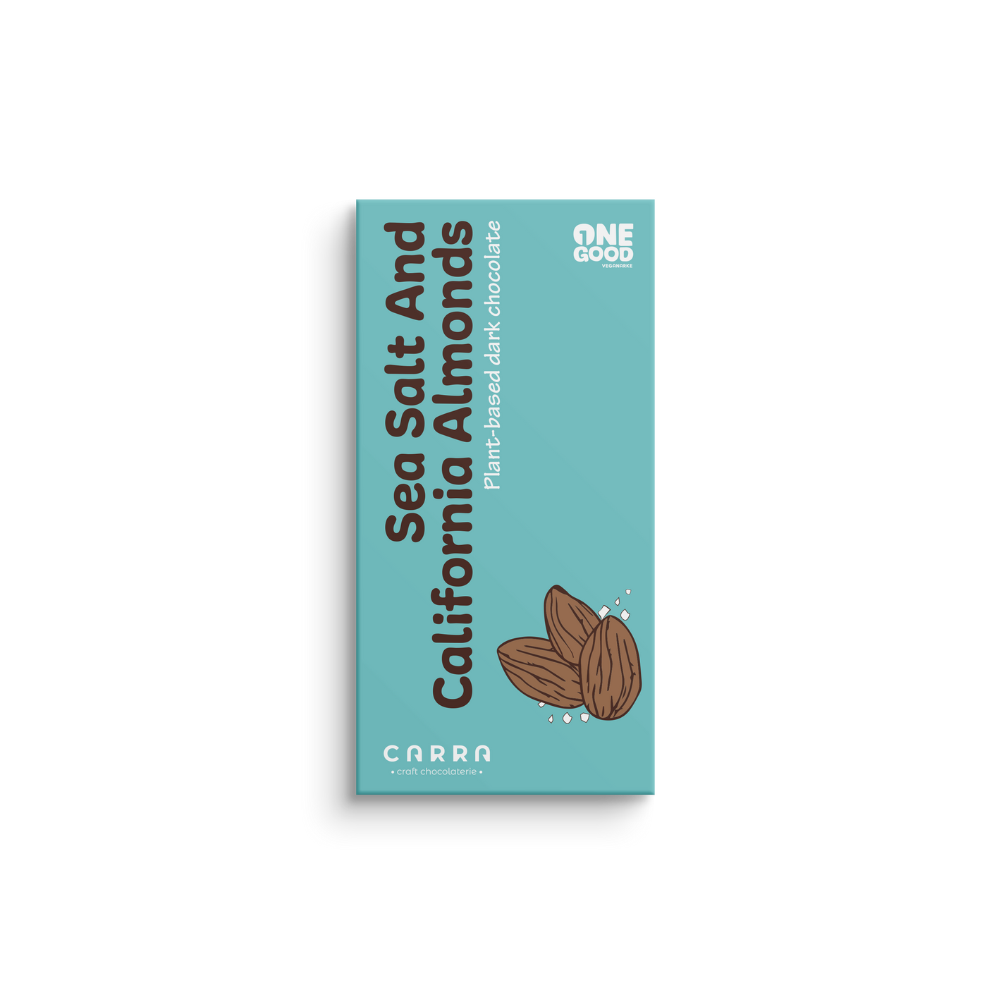 Sea Salt and California Almonds Chocolate - 50g, Plant-based