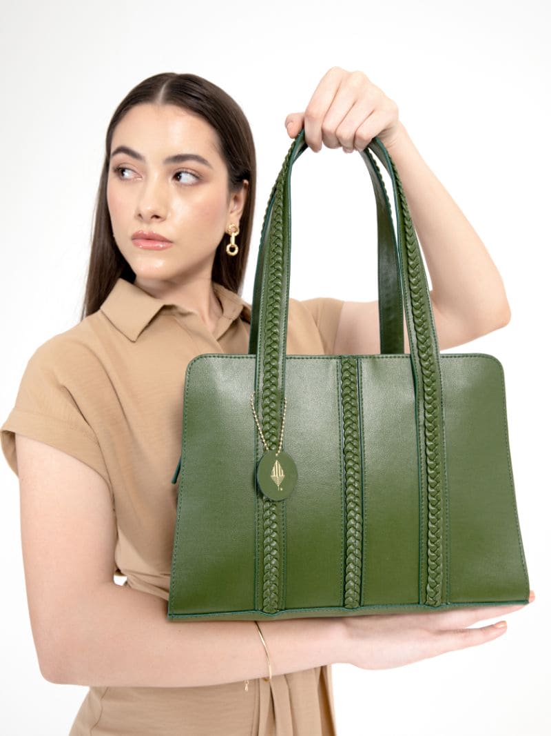 Gaia - green handbag