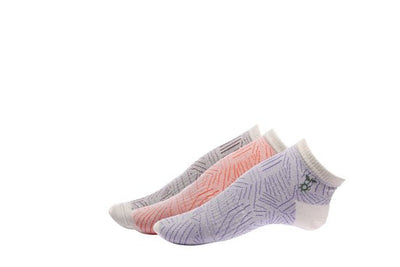 Griped low cut striped socks - 3 Pairs - Suspire