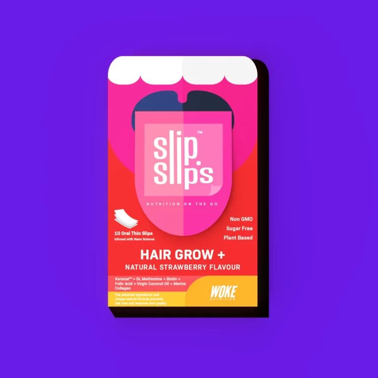 HairGrow+ Oral Strips | For Thicker, Shinier Hair | 10 Slips - Suspire