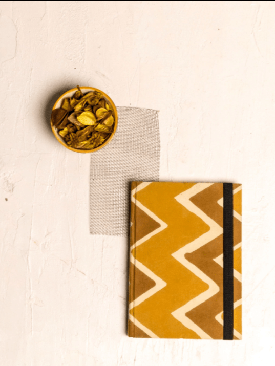 Handmade Diary with Upcycled Fabric - Suspire