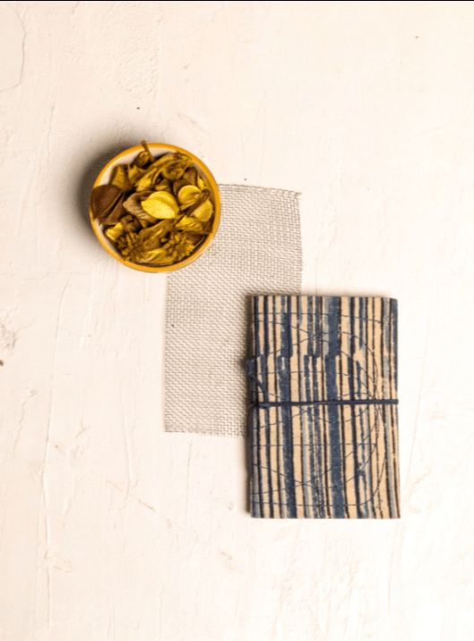 Handmade Diary with Upcycled Fabric - Suspire