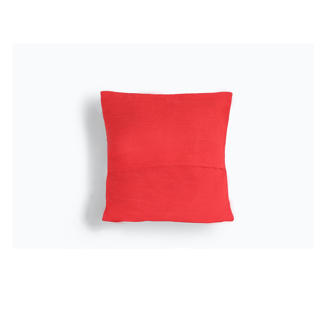 Handwoven Khonoma Red and Black Tribal Cushion Cover - Suspire