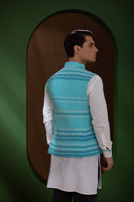 Handwoven Stripe Men's Bundi - Suspire