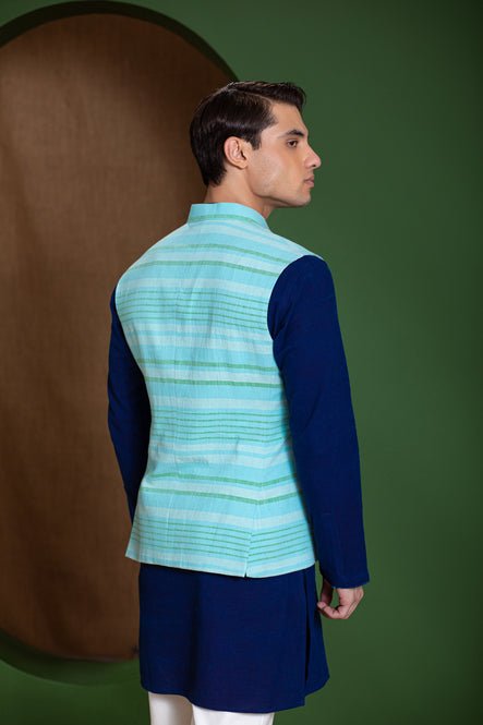 Handwoven Stripe Men's Bundi - Suspire