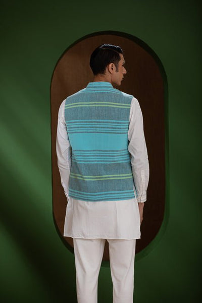 Handwoven Stripe Men's Bundi - Suspire