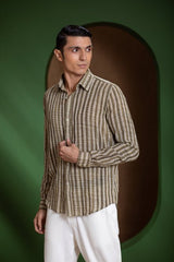 Earthpiece Handwoven Stripe Men's Shirt