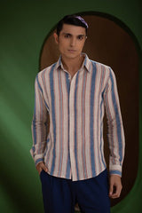 Earthpiece Handwoven Stripe Men's Shirt