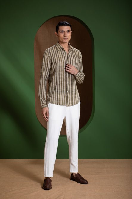 Handwoven Stripe Men&