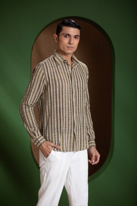 Handwoven Stripe Men&