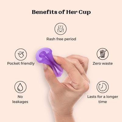 Her Cup Reusable Menstrual Cup for Women - Suspire